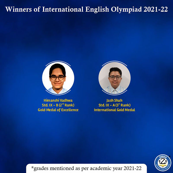 Winners of International English Olympiad 2021-22